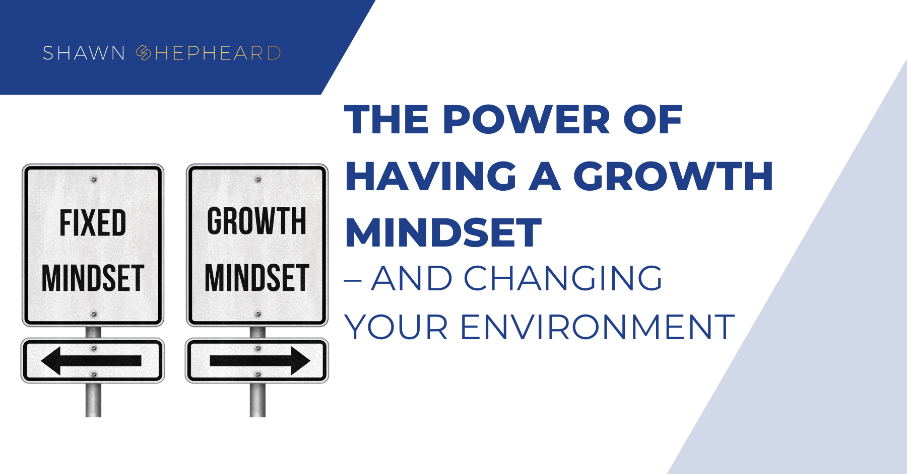 The power of having a growth mindset – and changing your environment